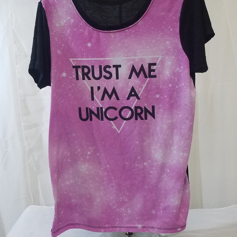 "trust me I'm a unicorn" Pink Shirt